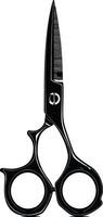 AI generated Silhouette shaving scissors black color only vector