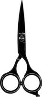 AI generated Silhouette shaving scissors black color only vector