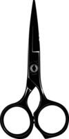 AI generated Silhouette shaving scissors black color only vector