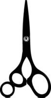 AI generated Silhouette shaving scissors black color only vector