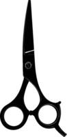 AI generated Silhouette shaving scissors black color only vector