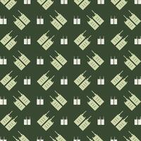 Phone icon repeating trendy pattern beautiful green vector illustration background