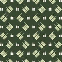 Phone icon repeating trendy pattern beautiful green vector illustration background