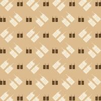 Phone icon trendy repeating pattern brown abstract background vector illustration