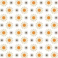 Sun fabric wallpaper repeating trendy pattern vector illustration background