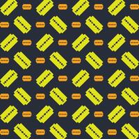 Razor trendy repeating pattern in dark background vector illustration