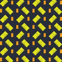 Fridge trendy repeating pattern in dark background vector illustration