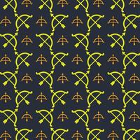 Bow trendy repeating pattern in dark background vector illustration