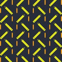 Pencil trendy repeating pattern in dark background vector illustration