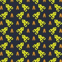 Church trendy repeating pattern in dark background vector illustration