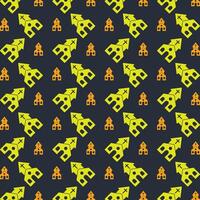 Church trendy repeating pattern in dark background vector illustration