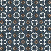 Life Preserver fabric wallpaper repeating trendy pattern vector illustration grey background