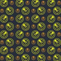 Radar trendy repeating pattern in dark background vector illustration