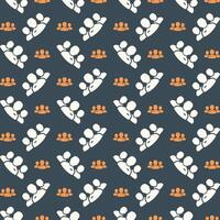 Leader fabric wallpaper repeating trendy pattern vector illustration grey background