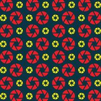 Camera capture repeating trendy pattern beautiful vector illustration dark blue background