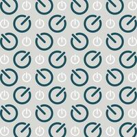 Shutdown icon blue repeating trendy pattern colorful vector illustration background