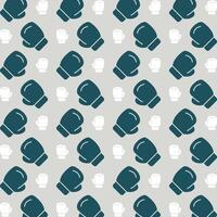 Boxing icon blue repeating trendy pattern colorful vector illustration background