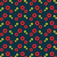 Settings repeating trendy pattern beautiful vector illustration dark blue background