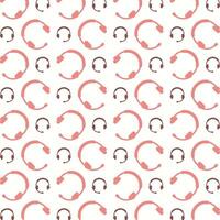 Customer Services pink repeating trendy pattern beautiful vector illustration background