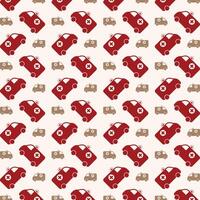 Ambulance red icon valentine style trendy repeating pattern vector illustration background