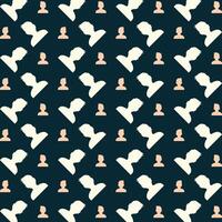 User icon luxury blue repeating pattern beautiful vector illustration background
