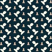 User icon luxury blue repeating pattern beautiful vector illustration background