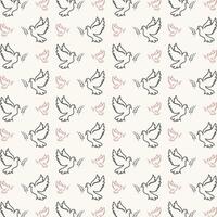 Dove bird Icon trendy colorful repeating pattern sweet vector illustration background