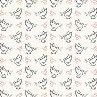 Dove bird Icon trendy colorful repeating pattern sweet vector illustration background