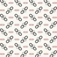 Broken Chain Icon trendy colorful repeating pattern sweet vector illustration background