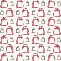 Bag Icon trendy colorful repeating pattern multicolour vector illustration background