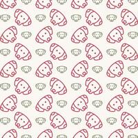 Dog Icon trendy colorful repeating pattern multicolour vector illustration background