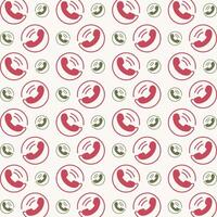 Telephone Icon trendy colorful repeating pattern multicolour vector illustration background
