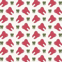 Tooth Icon trendy colorful repeating pattern multicolour vector illustration background