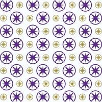 Compass Icon trendy colorful repeating pattern purple vector illustration background