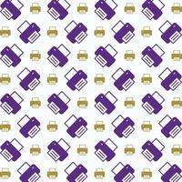 Printer Icon trendy colorful repeating pattern purple vector illustration background