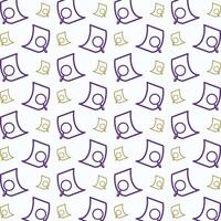 Conclusion Icon trendy colorful repeating pattern purple vector illustration background