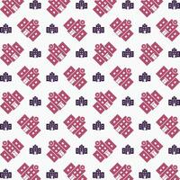 Hospital icon trendy repeating pattern red blue color vector illustration