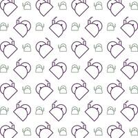 Teapot icon trendy multicolor repeating pattern beautiful illustration white background vector
