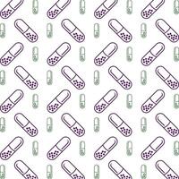 Capsule icon trendy multicolor repeating pattern beautiful illustration white background vector