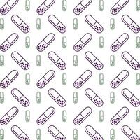 Capsule icon trendy multicolor repeating pattern beautiful illustration white background vector