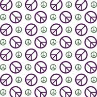 Peace icon trendy multicolor repeating pattern beautiful illustration white background vector