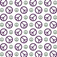 Peace icon trendy multicolor repeating pattern beautiful illustration white background vector