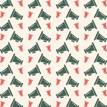 Megaphone icon trendy multicolor repeating pattern vector illustration beautiful background