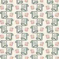 Paper icon trendy multicolor repeating pattern vector illustration beautiful background