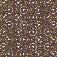 Compass Point multicolor trendy repeating pattern design vector illustration