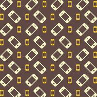 Smartphone multicolor trendy repeating pattern design vector illustration background