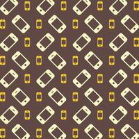 Smartphone multicolor trendy repeating pattern design vector illustration background