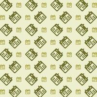 Calendar green theme trendy repeating pattern design vector illustration background