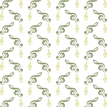 Music Note repeating trendy pattern beautiful multicolor vector background