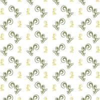 Wave icon green repeating trendy pattern illustration colorful background vector